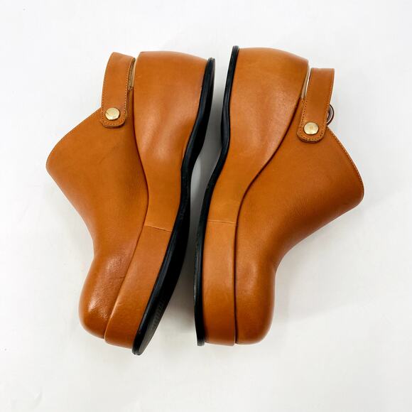 Paloma Wool brown leather platform odessa clogs - Picture 3 of 8